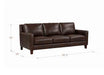 Ashby Leather Loveseat
