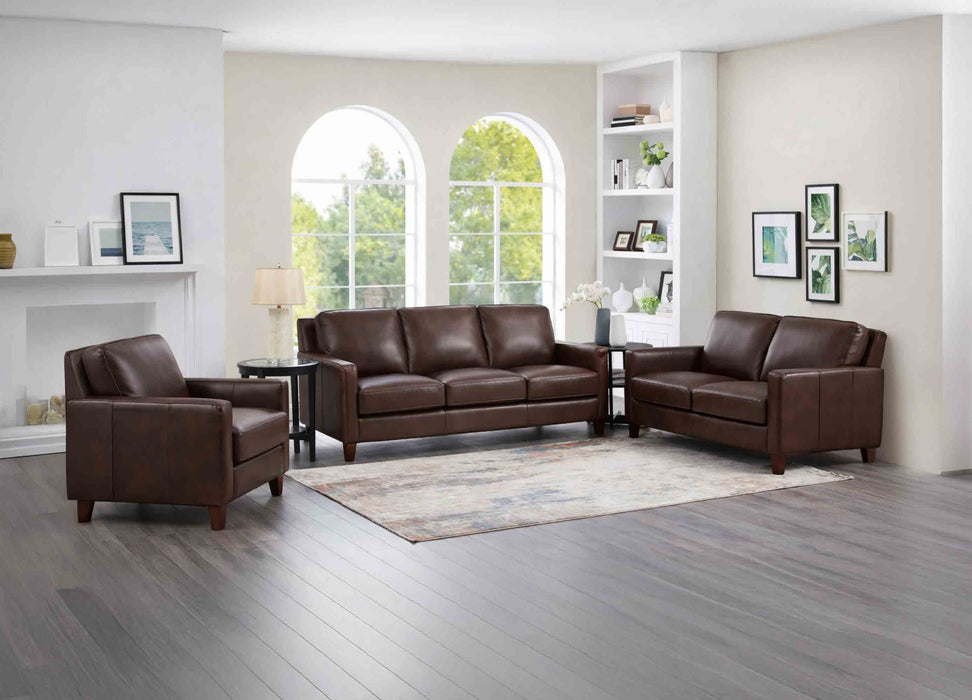 Ashby Leather Loveseat