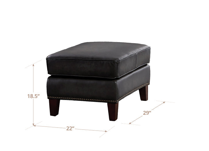 Oxford Leather Loveseat