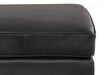 Oxford Leather Ottoman