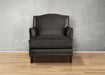 Oxford Leather Ottoman