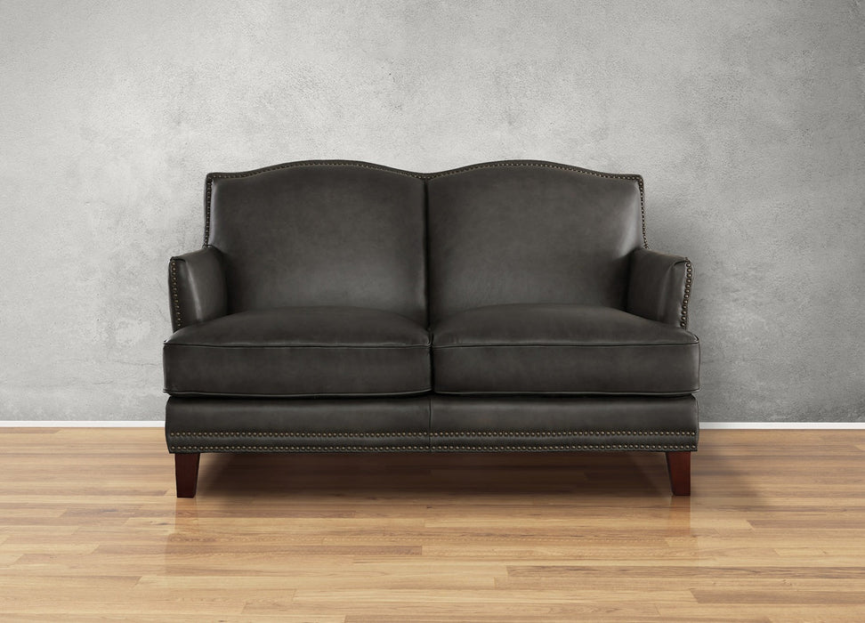 Oxford Leather Ottoman