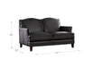 Oxford Leather Ottoman