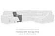 Modmax Reclining Sectional with Console - Abundant Home Collections