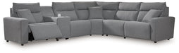 Modmax Reclining Sectional with Console - Abundant Home Collections