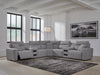 Modmax II Power Reclining Sectional with Audio Consoles - Abundant Home Collections