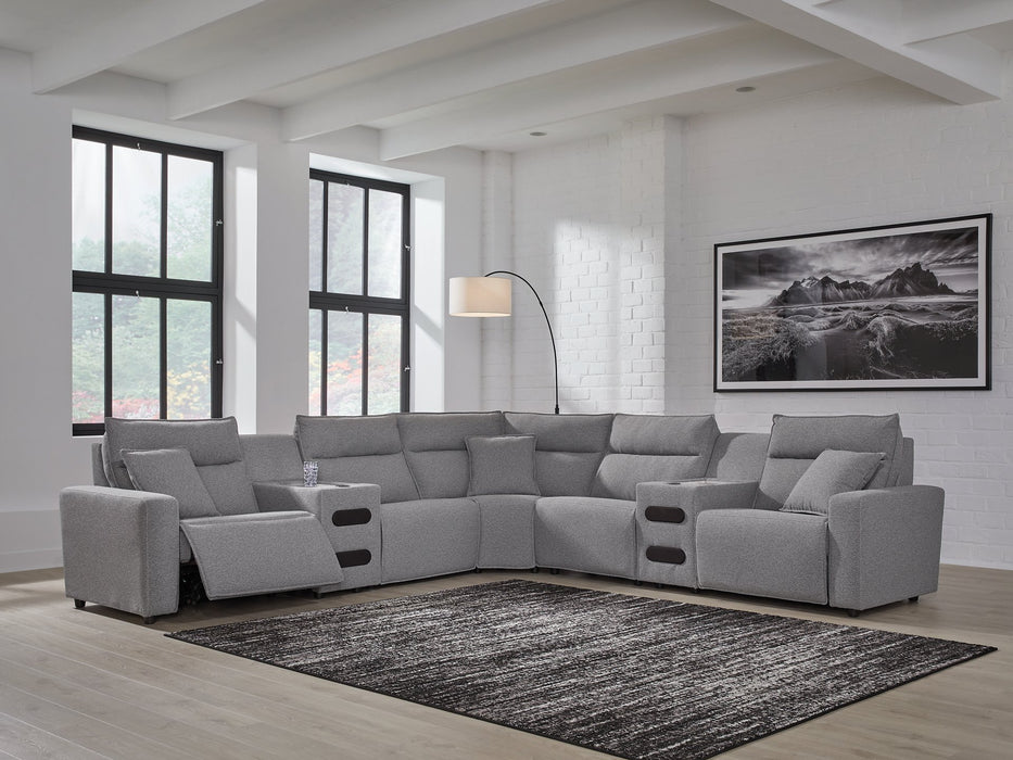 Modmax II Power Reclining Sectional with Audio Consoles - Abundant Home Collections