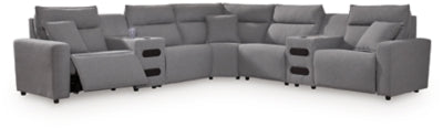 Modmax II Power Reclining Sectional with Audio Consoles - Abundant Home Collections