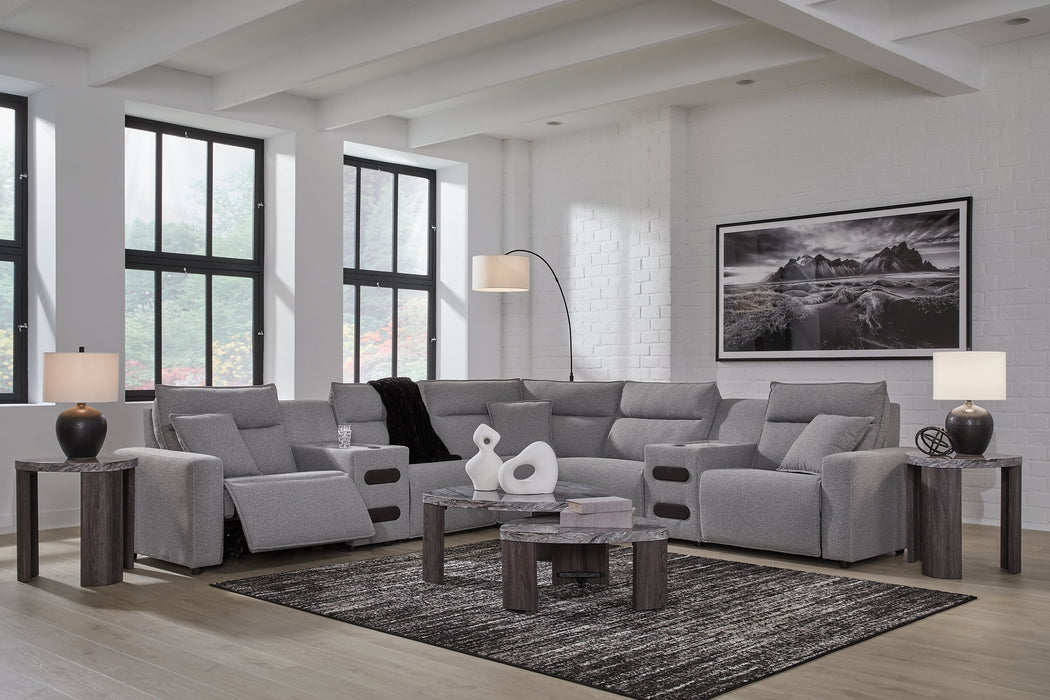 Modmax II Power Reclining Sectional with Audio Consoles - Abundant Home Collections