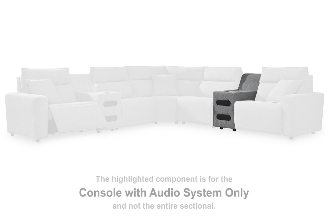 Modmax Reclining Sectional with Audio Consoles - Abundant Home Collections