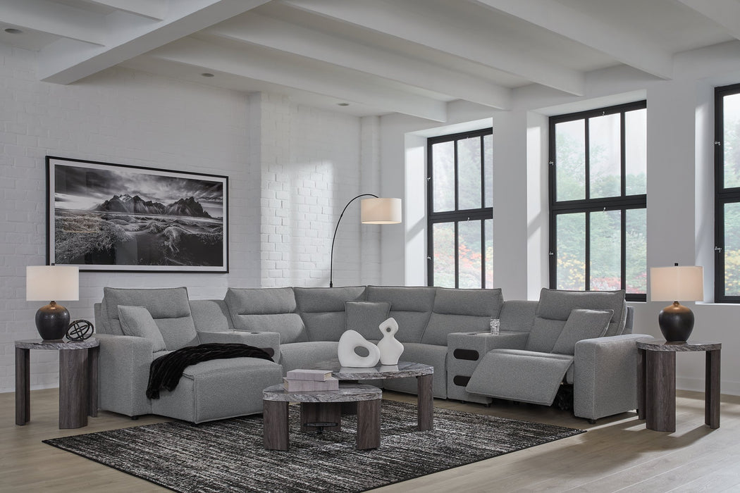 Modmax Power Reclining Sectional with Chaise - Abundant Home Collections