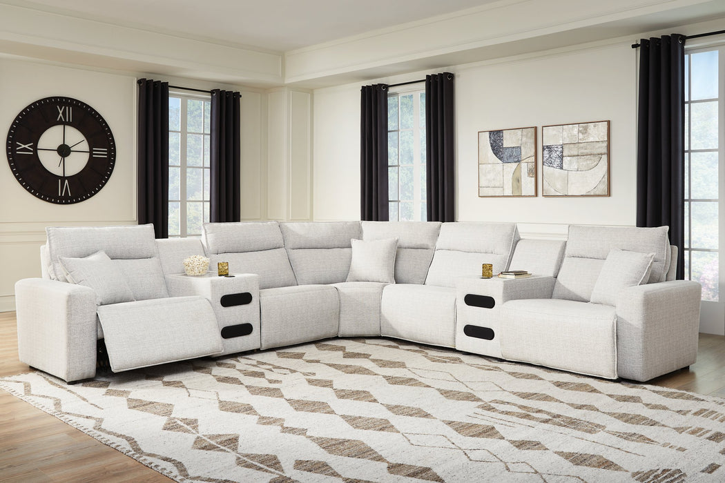 Modmax II Power Reclining Sectional with Audio Consoles - Abundant Home Collections