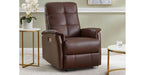 Logan Power Headrest Leather Recliner