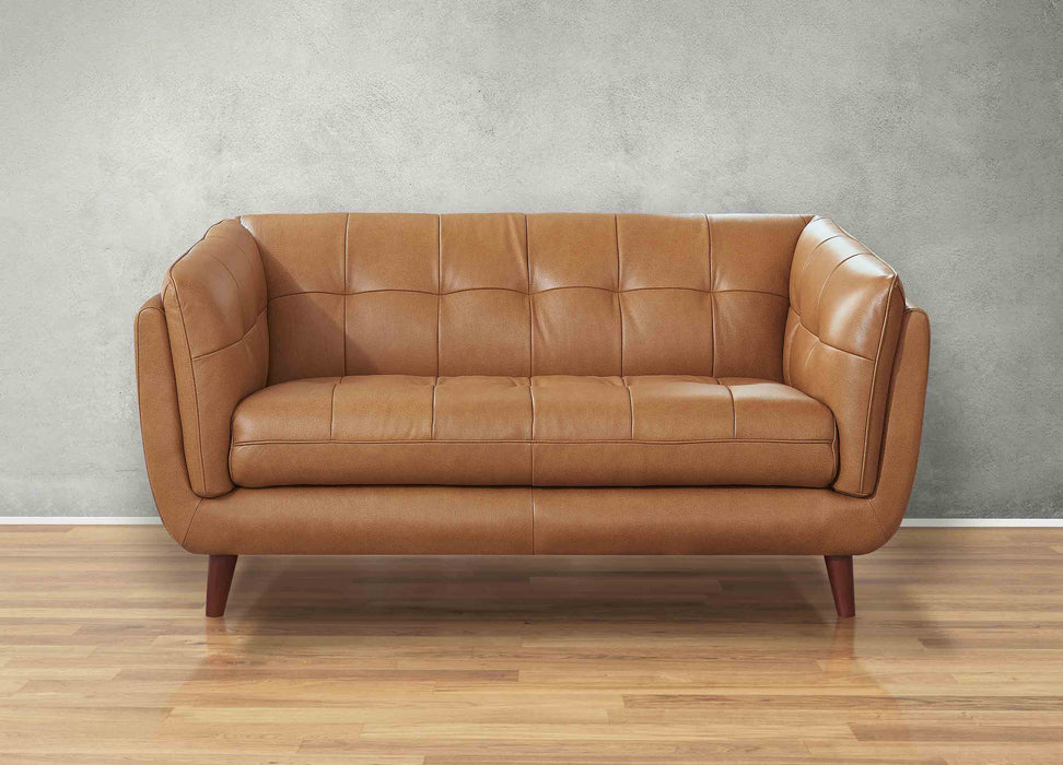 Solana Leather Ottoman