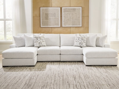 Misty-Lakes Double Chaise Sectional - Abundant Home Collections