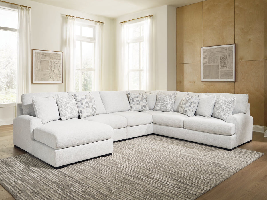 Misty-Lakes Sectional with Chaise - Abundant Home Collections