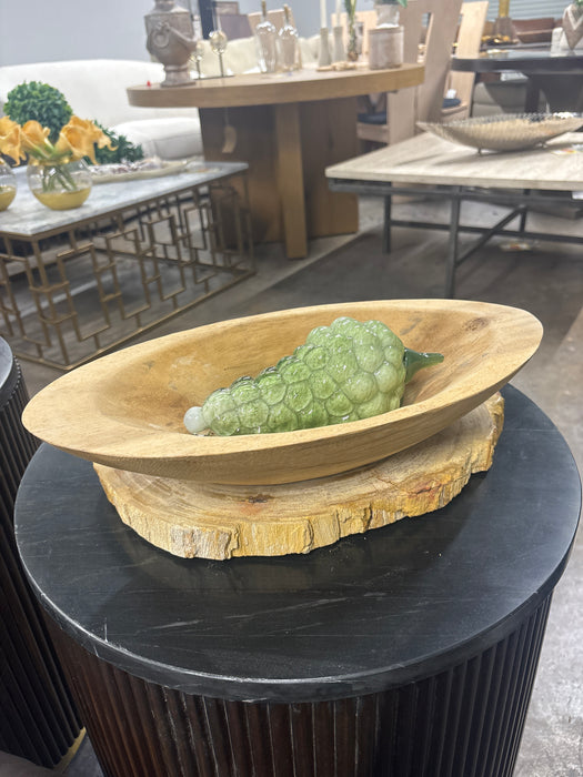 Wood bowl and Grape