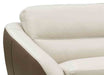 Pearl Leather Loveseat