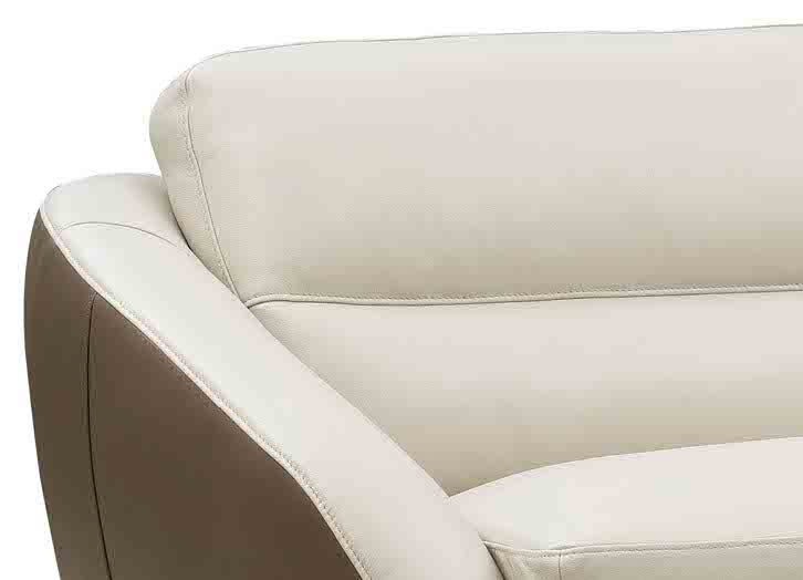 Pearl Leather Loveseat