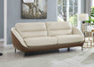 Pearl Leather Loveseat