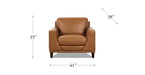Soma Leather Loveseat