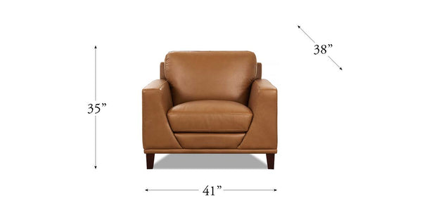 Soma Leather Loveseat
