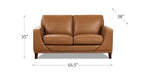 Soma Leather Loveseat