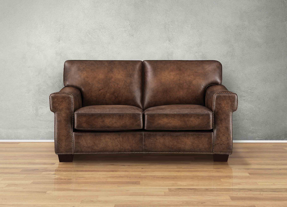 Capri Leather Loveseat