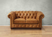 Kingston Waxy Pull Up Leather Loveseat