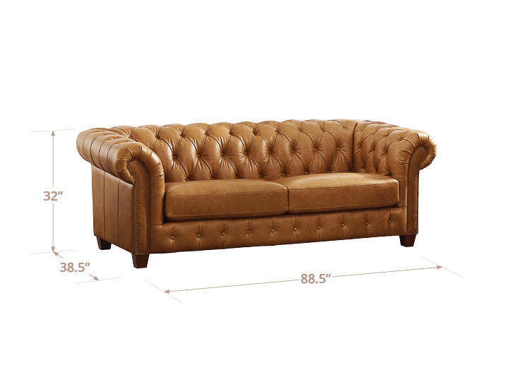 Kingston Waxy Pull Up Leather Chair