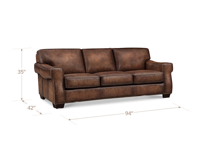 Capri Leather Ottoman