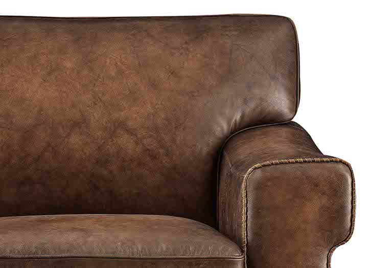 Capri Leather Ottoman