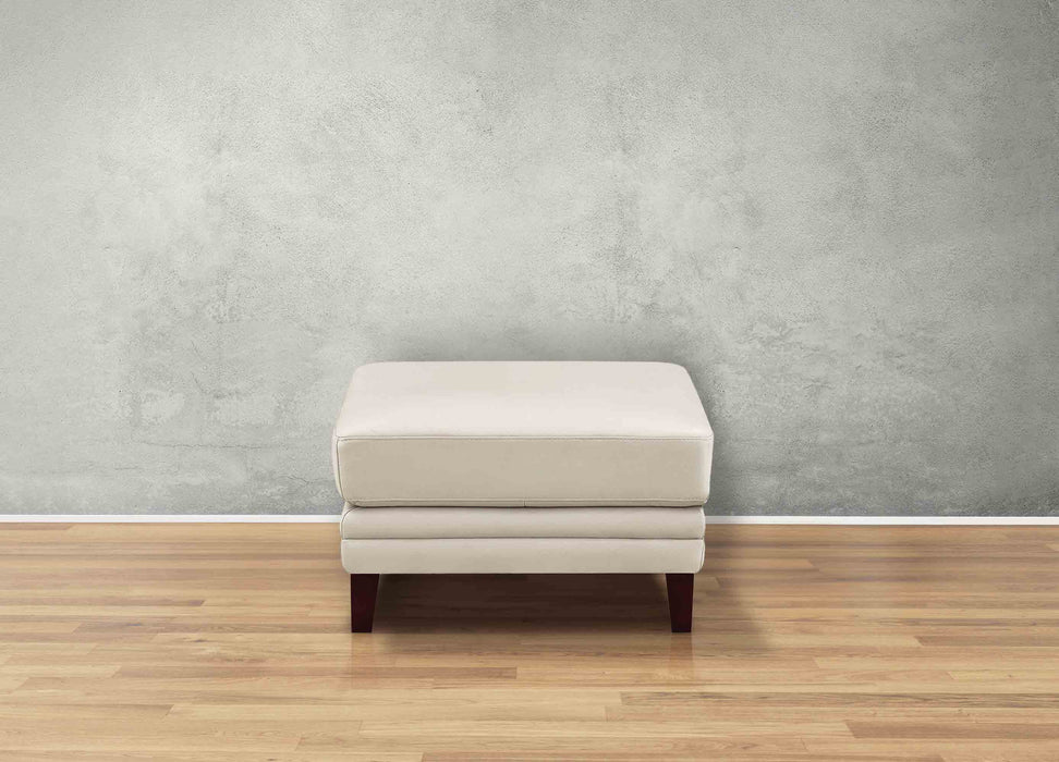 Westcott Leather Ottoman