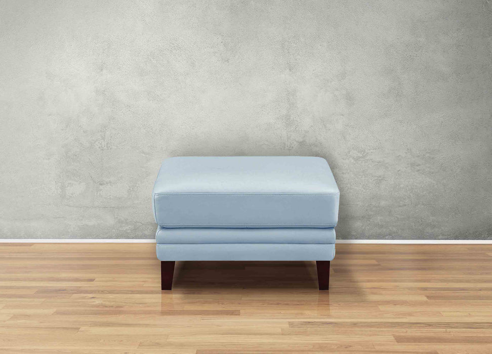 Westcott Leather Ottoman