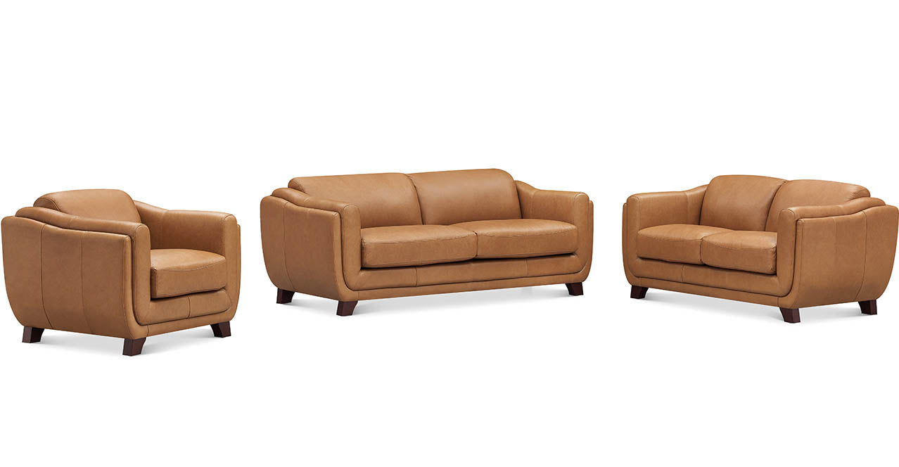 Omaha Leather Loveseat