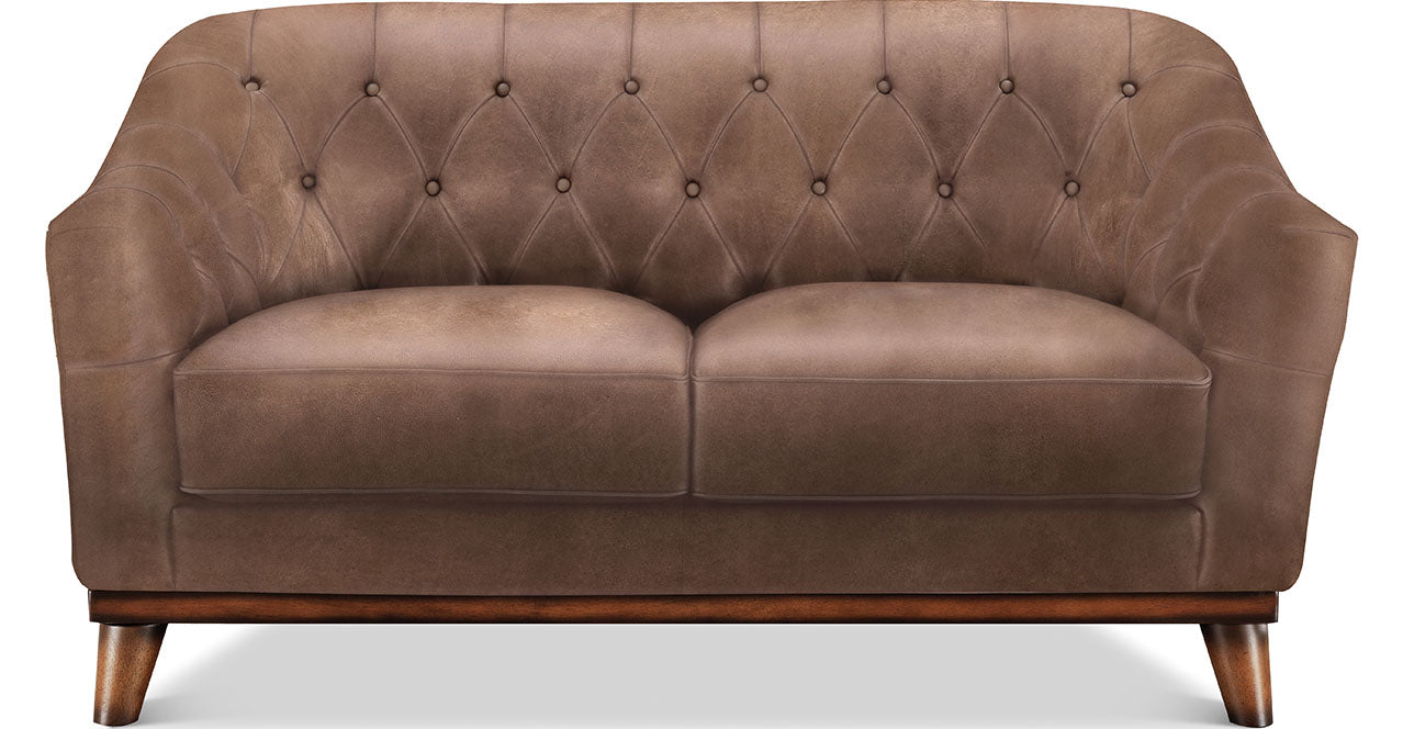 Lowell Leather Loveseat
