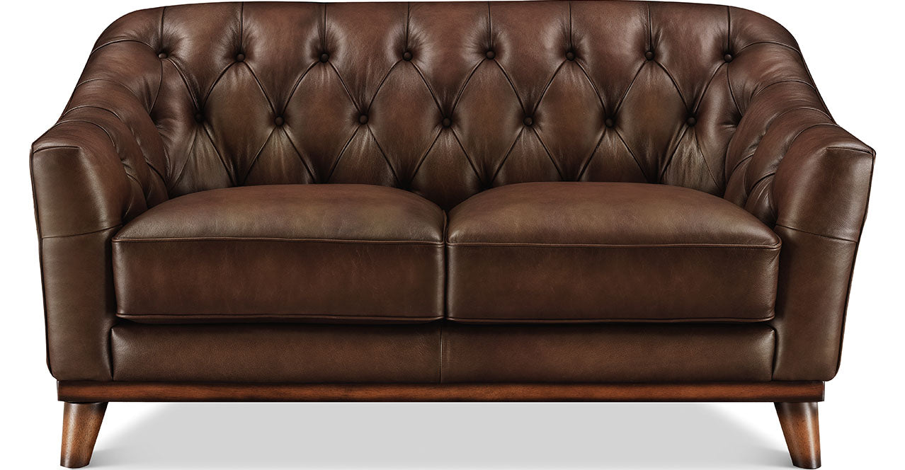 Lowell Leather Loveseat