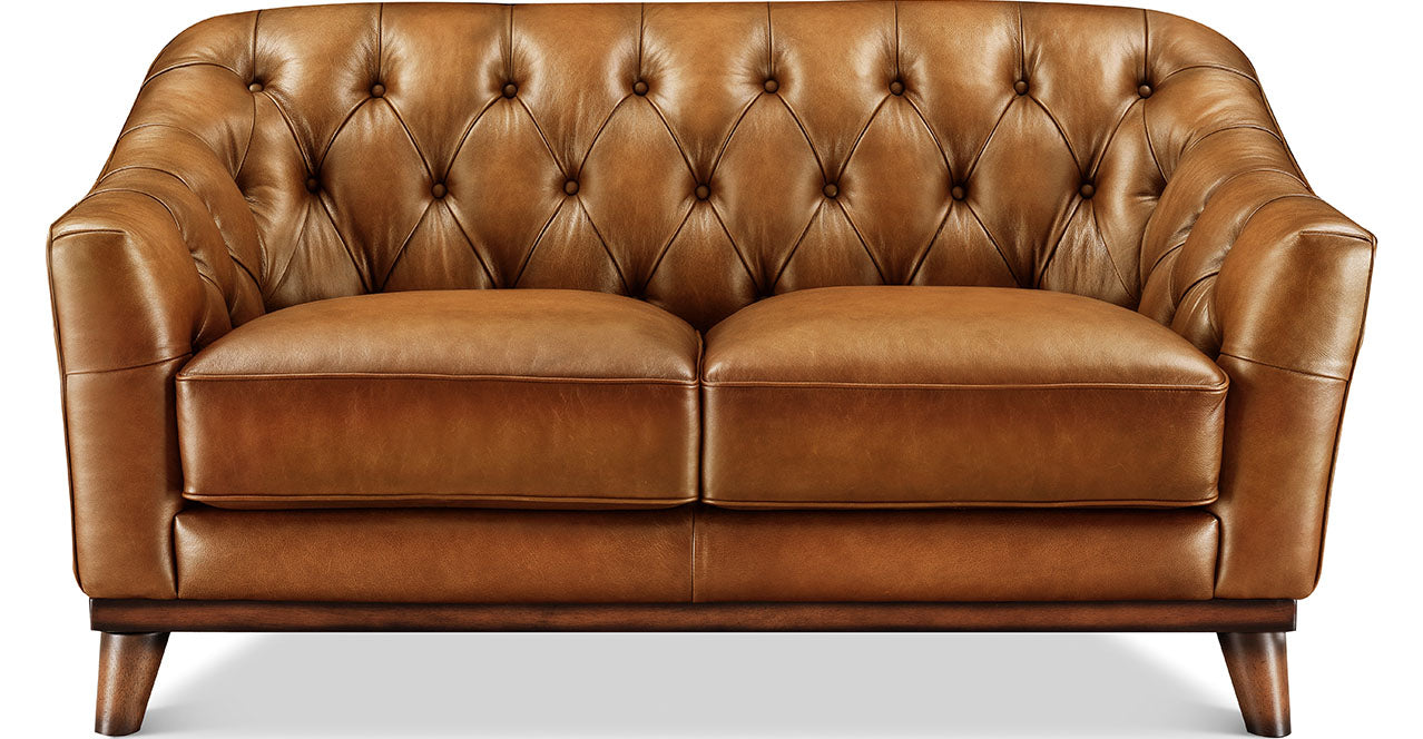 Lowell Leather Loveseat