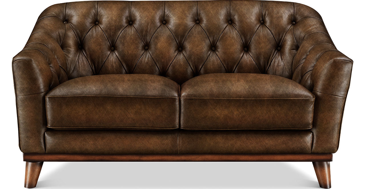 Lowell Leather Loveseat