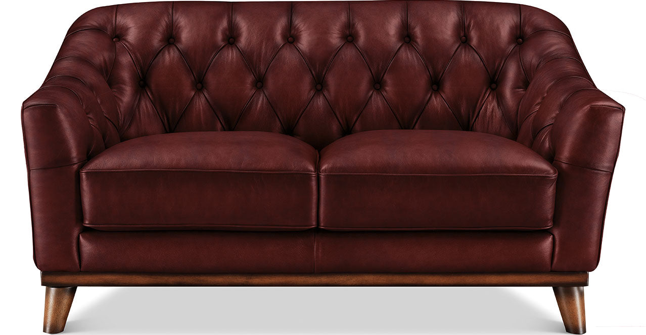 Lowell Leather Loveseat