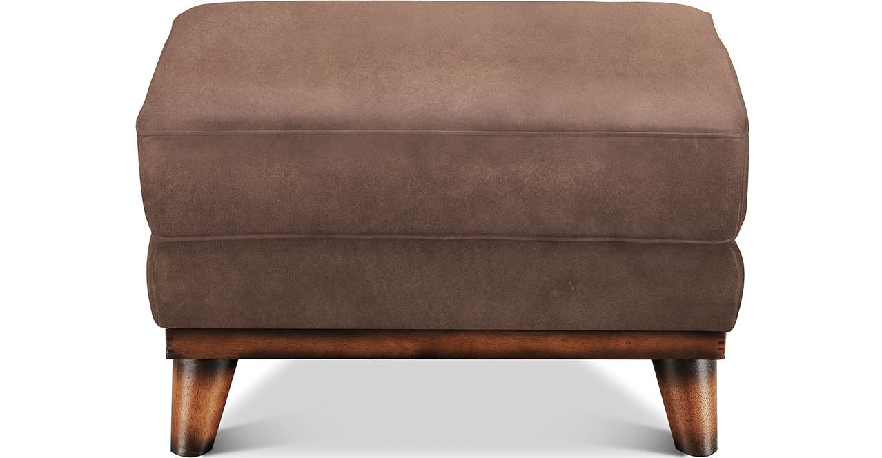Lowell Leather Ottoman