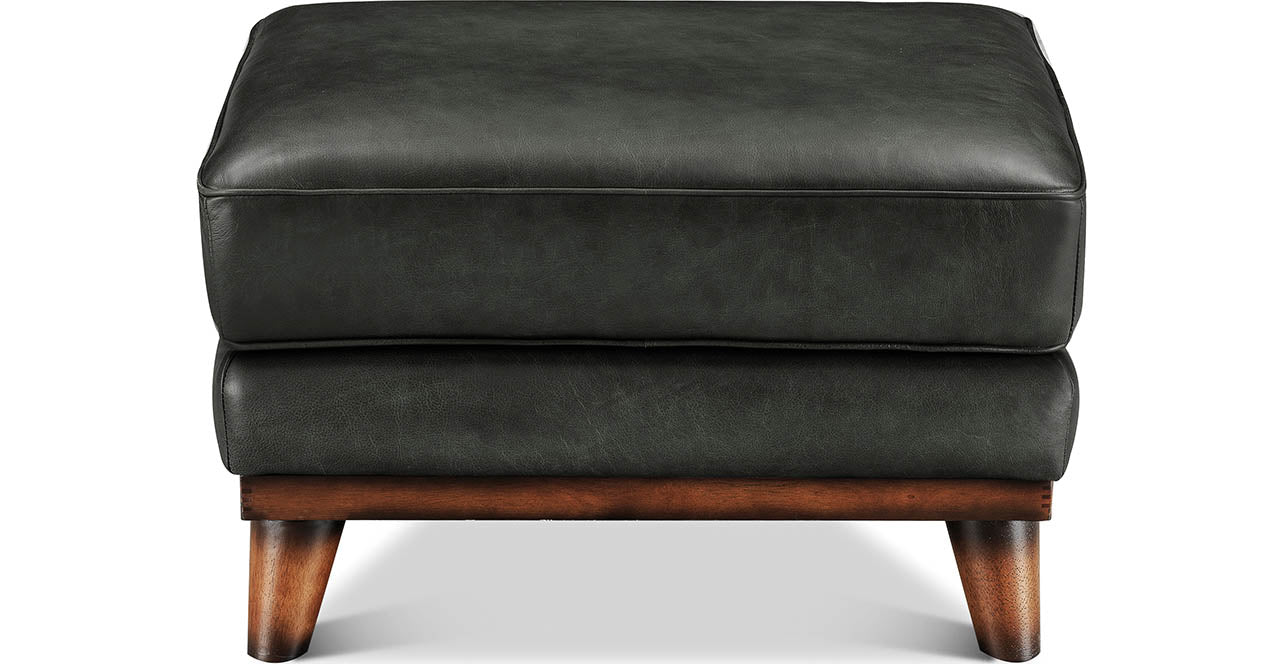 Lowell Leather Ottoman