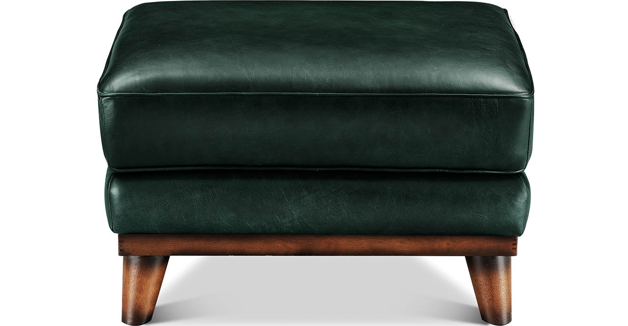 Lowell Leather Ottoman