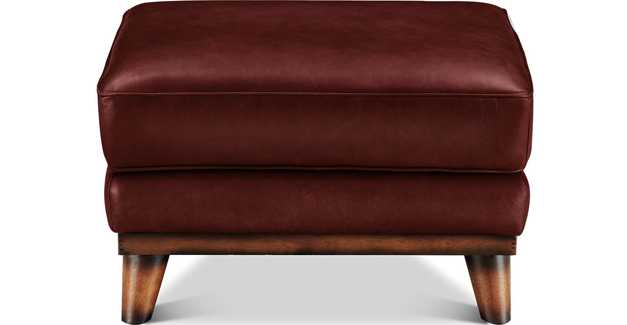 Lowell Leather Ottoman