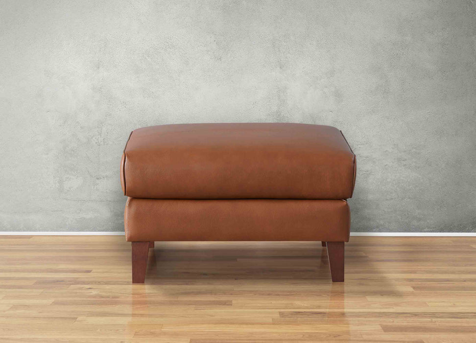 Maui Leather Ottoman