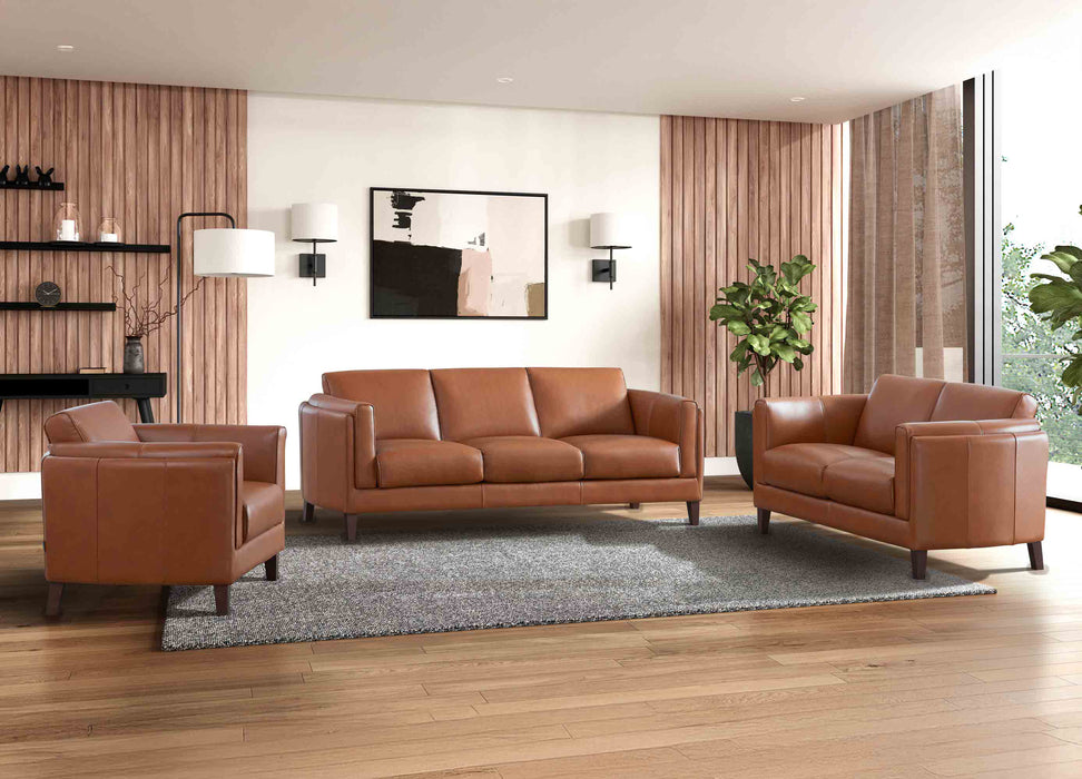 Maui Leather Loveseat