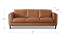 Maui Leather Sofa Collection - Abundant Home Collections