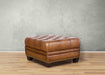 York Leather Ottoman