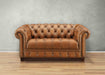 York Leather Ottoman