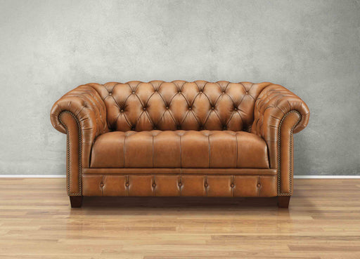 York Leather Loveseat